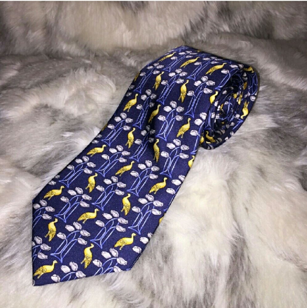 LANVIN Silk Print Tie